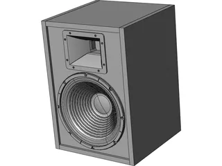 Loudspeaker Box 3D Model preview