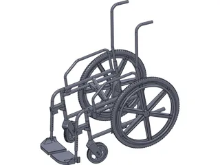 Wheelchair Chassis 3D Model preview