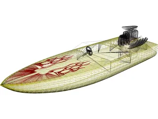 Speed Boat 3D Model preview