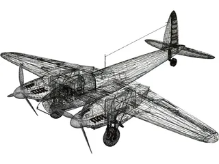 de Havilland DH.98 Mosquito 3D Model preview