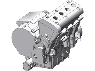 Yamaha R6 Engine (2003) 3D Model preview