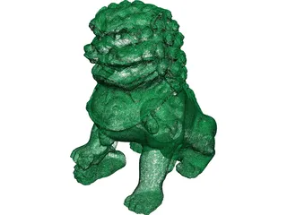 Dragon Sculpture 3D Model preview