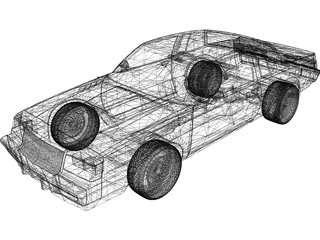 Buick Regal GNX (1987) 3D Model preview