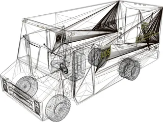 UPS Step Van 3D Model preview