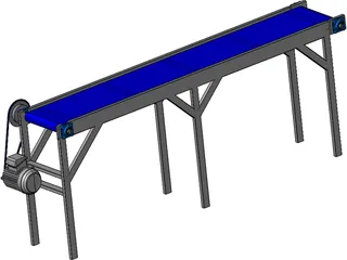 Conveyor Belt 3D Model preview