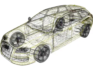 Audi RS6 Avant (2009) 3D Model preview