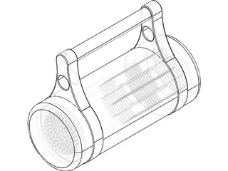 Dive Light 3D Model preview