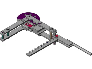 Compression Pipe Bender 3D Model preview