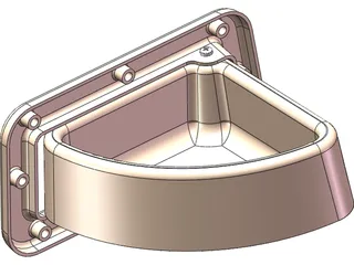 Stowable Dog Dish 3D Model preview