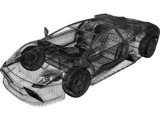 Lamborghini Murcielago 3D Model preview