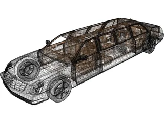 Cadillac Limo (2007) 3D Model preview