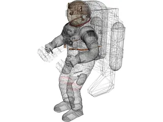 Astronaut 3D Model preview