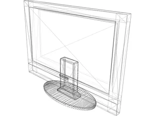 Plasma TV 3D Model preview