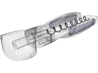 Cork Screw 3D Model preview