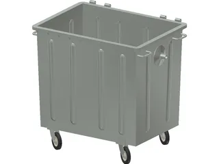 Trash Bins 1000 lt 3D Model preview