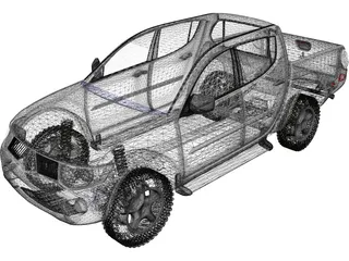 Mitsubishi Triton 3D Model preview