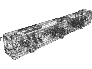 Volvo Bus 3D Model preview