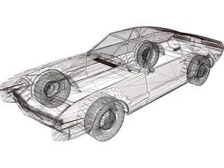 Oldsmobile Toronado (1966) 3D Model preview