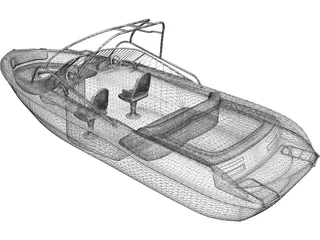 Sea Chaser Boat 3D Model preview