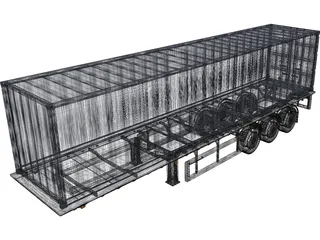 Trailer 3D Model preview