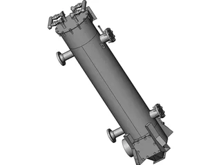 Biomass Heat Exchanger 3D Model preview