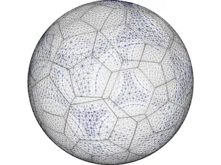 Soccer Ball Adidas (FIFA) 3D Model preview