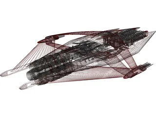 Narn Heavy Cruiser 3D Model preview