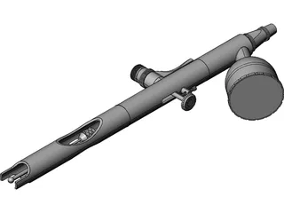 Dual Action Airbrush 3D Model preview