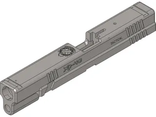 Springfield XD Tactical Slide 3D Model preview