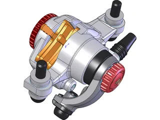 SRAM BB7 Mechanical Disk Brake Caliper 3D Model preview