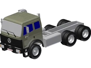 Mercedes-Benz Model 2628 3D Model preview