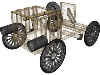 Soap Box Derby Car 3D Model preview