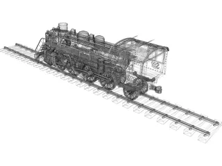 Locomotive 3D Model preview