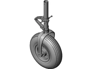 Cessna 150 Nose Landing Gear 3D Model preview