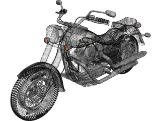 Kawasaki VN1500 3D Model preview