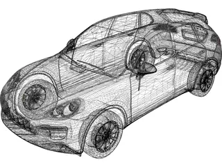 Porsche Cayenne (2011) 3D Model preview