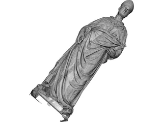 Classical Statue 3D Model preview