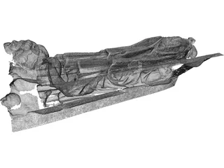 Classical Statue 3D Model preview