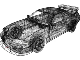 Nissan Skyline Mines R32 (1993) 3D Model preview