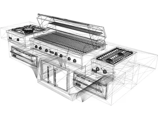 Barbacoa Viking 3D Model preview