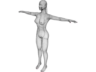 Girl 3D Model preview