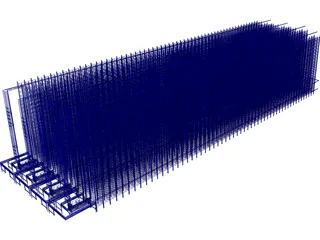 Automated Storage and Retreval System 3D Model preview