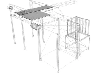 Top Load Palletizer 3D Model preview