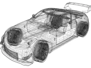 Nissan 350Z Fairlady Tuning GT 3D Model preview