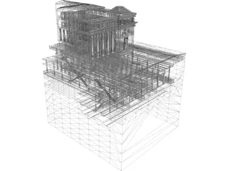 James Farley Post Office 3D Model preview