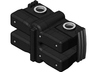Yamaha VMAX 1200 Motorcycle Cylinder Head 3D Model preview