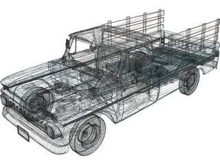 Chevrolet C10 Pickup 3D Model preview