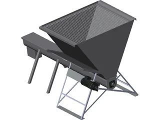 Grain Feeder 3D Model preview