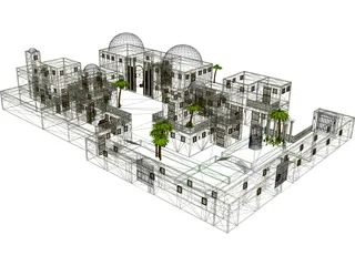 Persian City 3D Model preview
