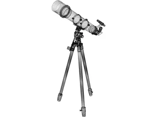Telescope 3D Model preview
